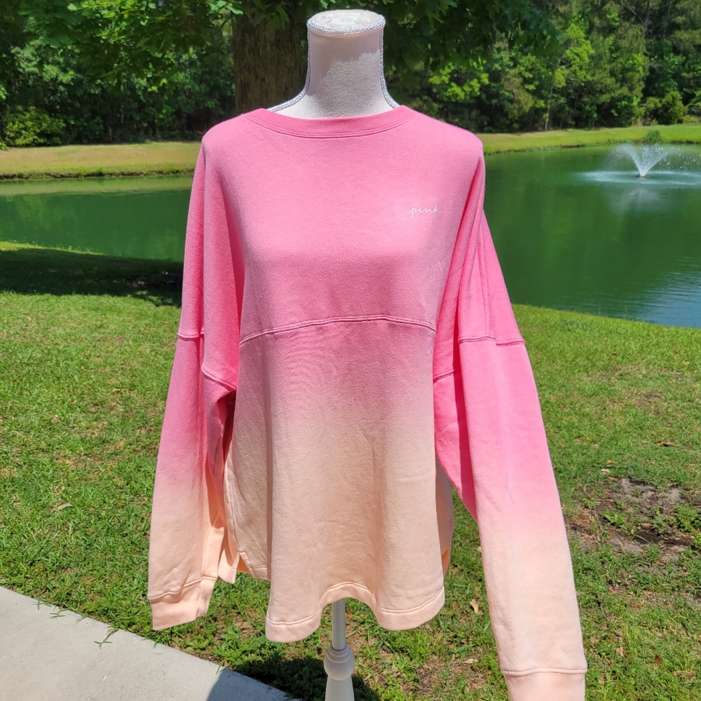 VS PINK VARSITY CREW SWEATSHIRT - Picture 2 of 11